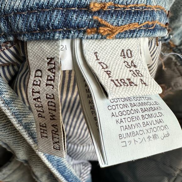 Brunello Cucinelli The Pleated Extra Wide Leg Jean - Picture 10 of 12